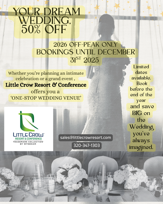 Wedding Promotion (valid through 12/31/25)
